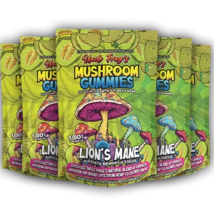 5 X Lion's Mane Mushroom Gummies Infused Hemp