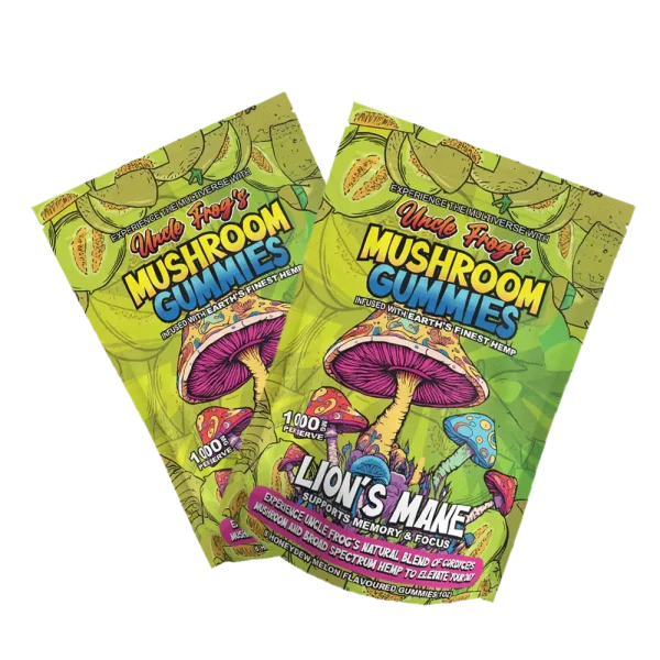2 X Lion's Mane Mushroom Gummies Infused Hemp